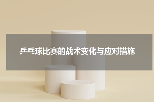 乒乓球比赛的战术变化与应对措施