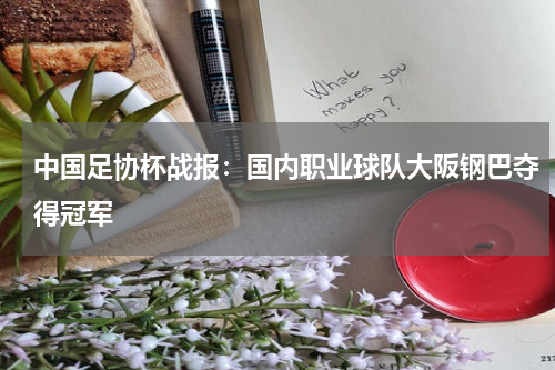 中国足协杯战报：国内职业球队大阪钢巴夺得冠军