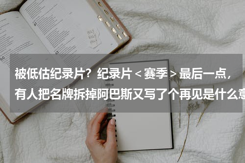 被低估纪录片?纪录片<赛季>最后一点,有人把名牌拆掉阿巴斯又写了个再见是什么意思啊!